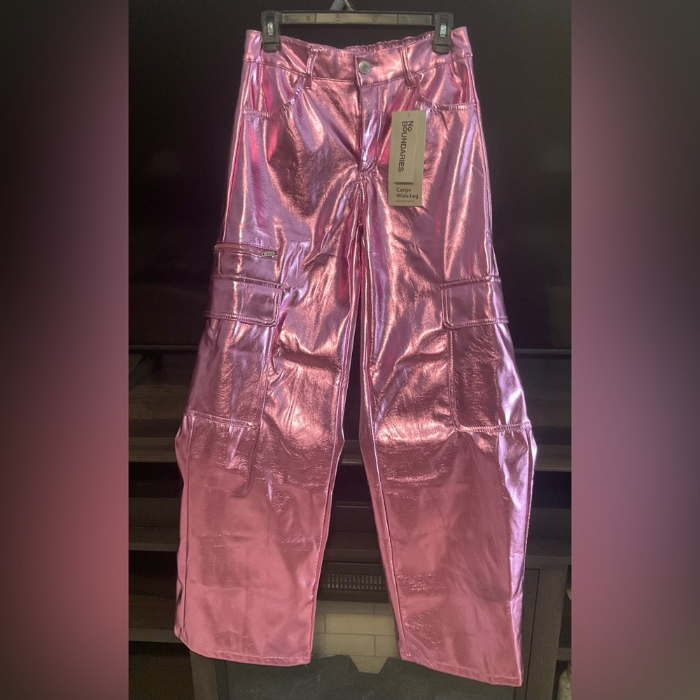Shining Pink Cargo Pants